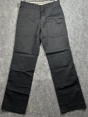 Eddie Bauer Pants Mens 30 Black Cotton Classic Fit Wrinkle Free Straight Leg